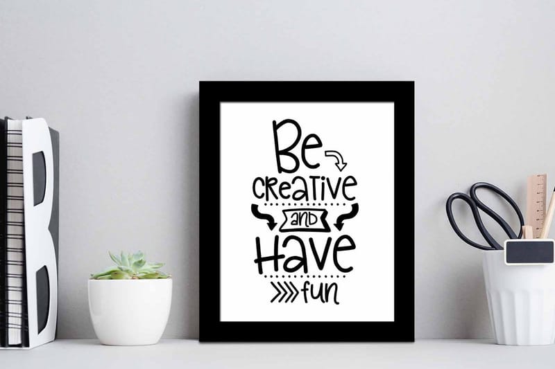 Tavla Sayings med Ram Flerfärgad - 23,5x28,5 cm - Inredning - Tavlor & posters - Canvastavla