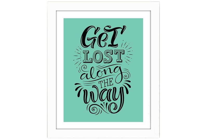 Tavla Sayings med Ram Flerfärgad - 23,5x28,5 cm - Inredning - Tavlor & posters - Canvastavla