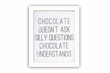 Tavla Sayings med Ram Flerfärgad - 23,5x28,5 cm - Inredning - Tavlor & posters - Canvastavla