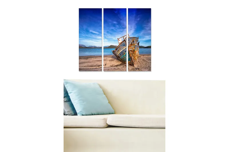 Tavla Scenic 3-pack Flerfärgad - 20x50 cm - Inredning - Tavlor & posters - Canvastavla