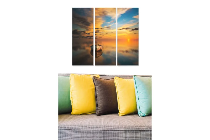 Tavla Scenic 3-pack Flerfärgad, 20x50 cm