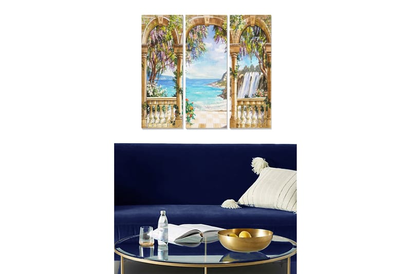 Tavla Scenic 3-pack Flerfärgad, 20x50 cm