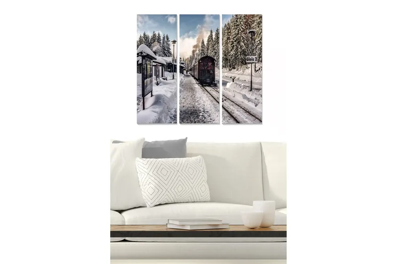 Tavla Scenic 3-pack Flerfärgad - 20x50 cm - Inredning - Tavlor & posters - Canvastavla