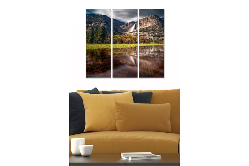 Tavla Scenic 3-Pack Flerfärgad 20X50 - 20x50 cm - Canvastavla