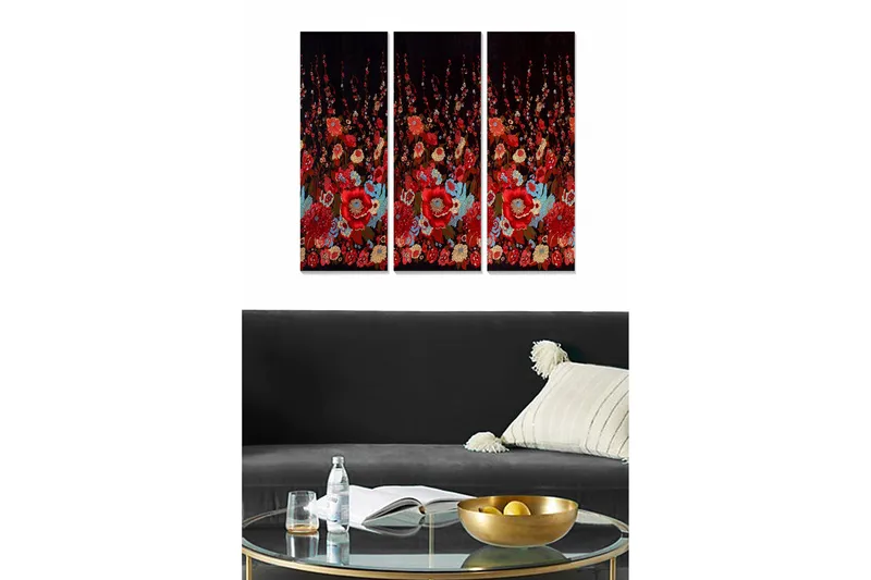 Tavla Scenic 3-pack Flerfärgad - 20x50 cm - Inredning - Tavlor & posters - Canvastavla