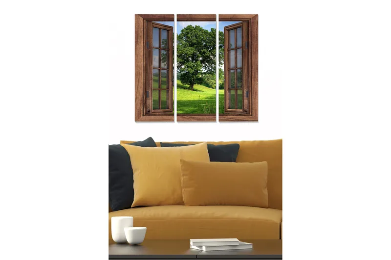 Tavla Scenic 3-pack Flerfärgad, 20x50 cm