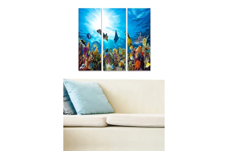 Tavla Scenic 3-pack Flerfärgad - 20x50 cm - Inredning - Tavlor & posters - Canvastavla