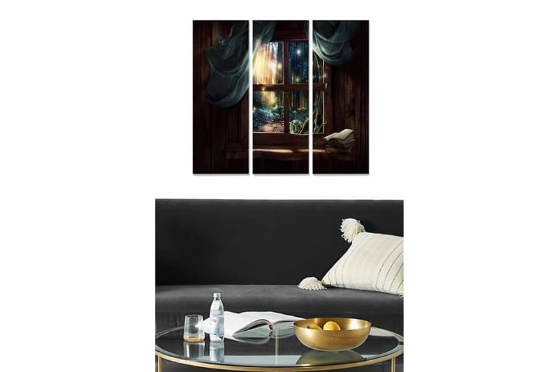 Tavla Scenic 3-pack Flerfärgad, 20x50 cm