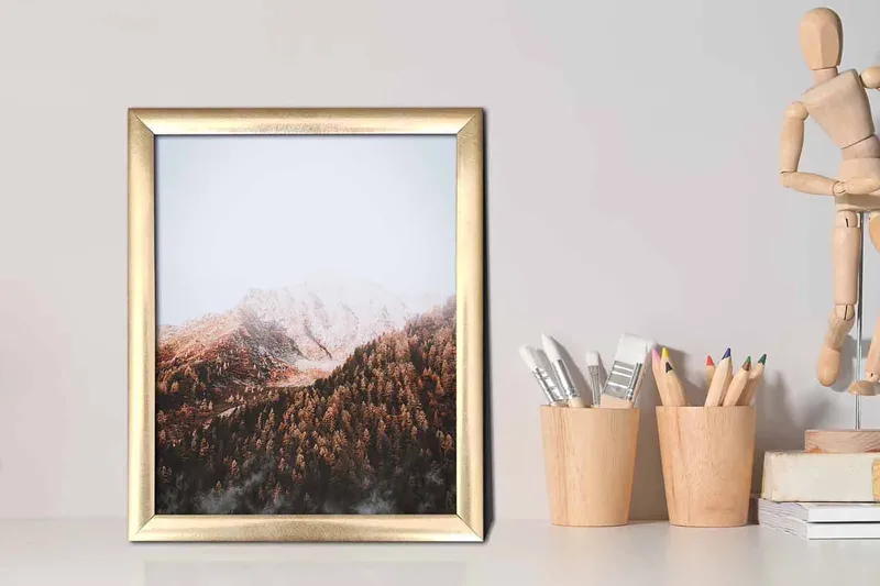 Tavla Scenic med Ram Flerfärgad - 23,5x28,5 cm - Inredning - Tavlor & posters - Canvastavla