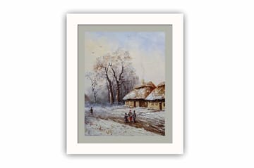 Tavla Scenic med Ram Flerfärgad - 23,5x28,5 cm - Inredning - Tavlor & posters - Canvastavla