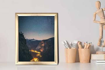 Tavla Scenic med Ram Flerfärgad - 23,5x28,5 cm - Inredning - Tavlor & posters - Canvastavla