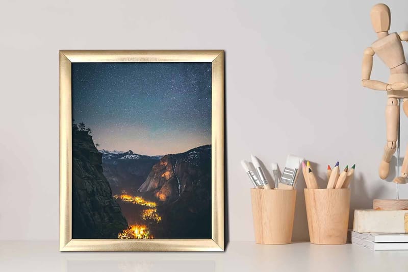 Tavla Scenic med Ram Flerfärgad - 23,5x28,5 cm - Inredning - Tavlor & posters - Canvastavla