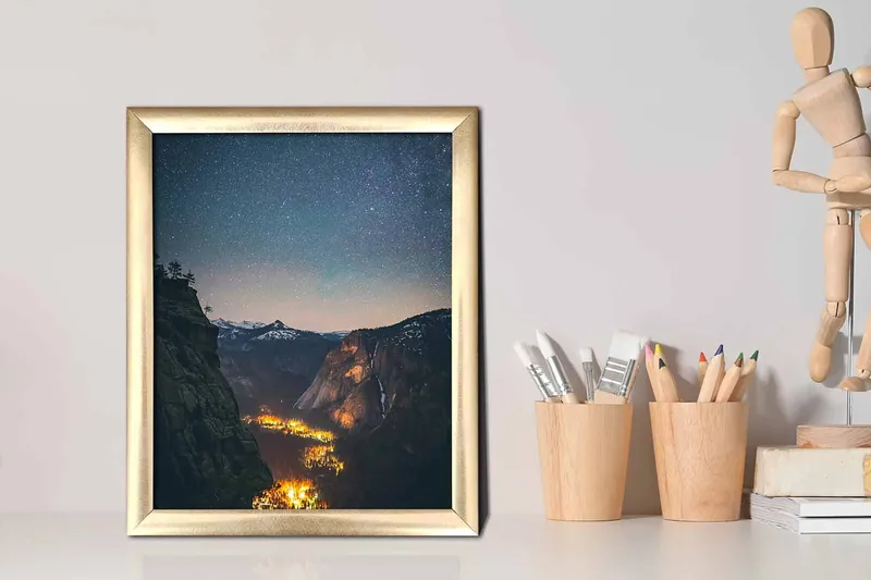 Tavla Scenic med Ram Flerfärgad - 23,5x28,5 cm - Inredning - Tavlor & posters - Canvastavla