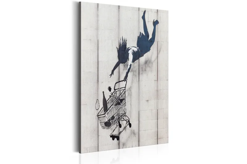 Tavla Shop Til You Drop By Banksy 80x120 cm