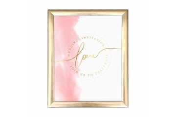 Tavla Sign med Ram Flerfärgad - 23,5x28,5 cm - Inredning - Tavlor & posters - Canvastavla