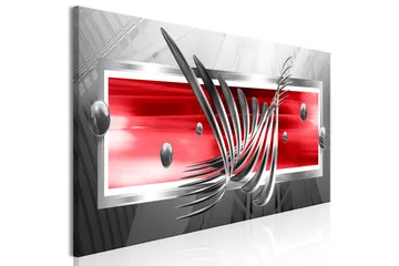 Tavla Silver Wings (1 Part) Narrow Red 120x40 - Inredning - Tavlor & posters - Canvastavla