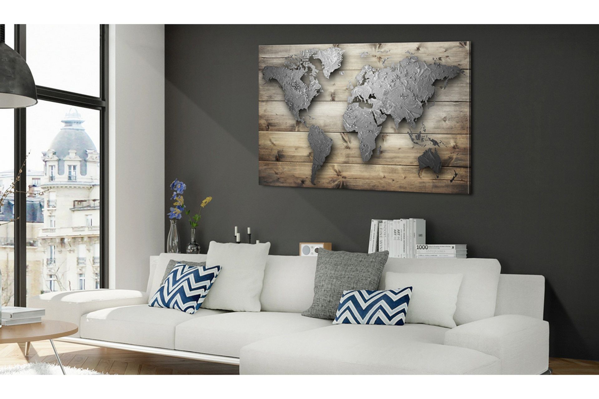 Tavla Silver World 60x40 -
