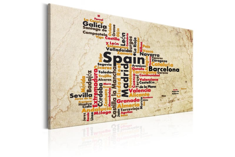 Tavla Spanish Cities (ES) 90x60 - Inredning - Tavlor & posters - Canvastavla