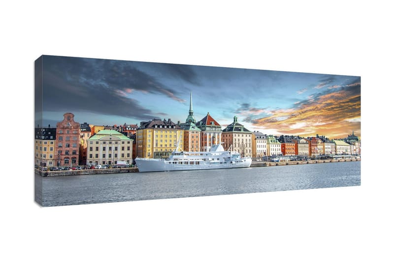 Tavla Stockholm 60X150 Cm Multifärgad - Multifärgad - Canvastavla