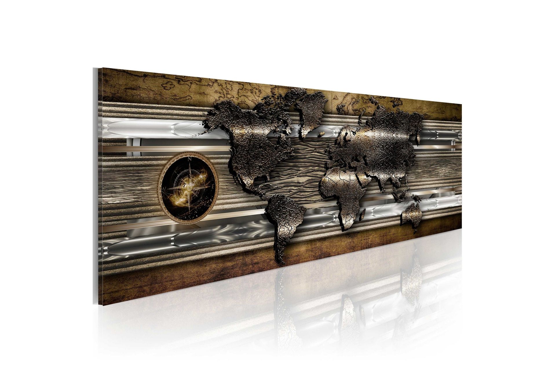Tavla The World Of Metal 120x40 cm -