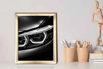 Tavla Transportation med Ram Flerfärgad - 23,5x28,5 cm - Inredning - Tavlor & posters - Canvastavla