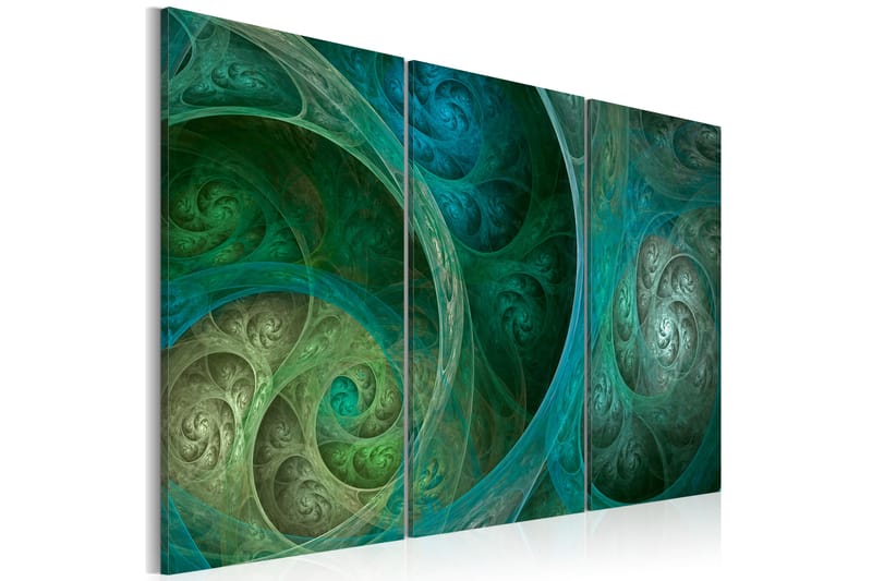 Tavla Turquoise Oriental Inspiration 120x80 - Artgeist sp. z o. o. - Canvastavla