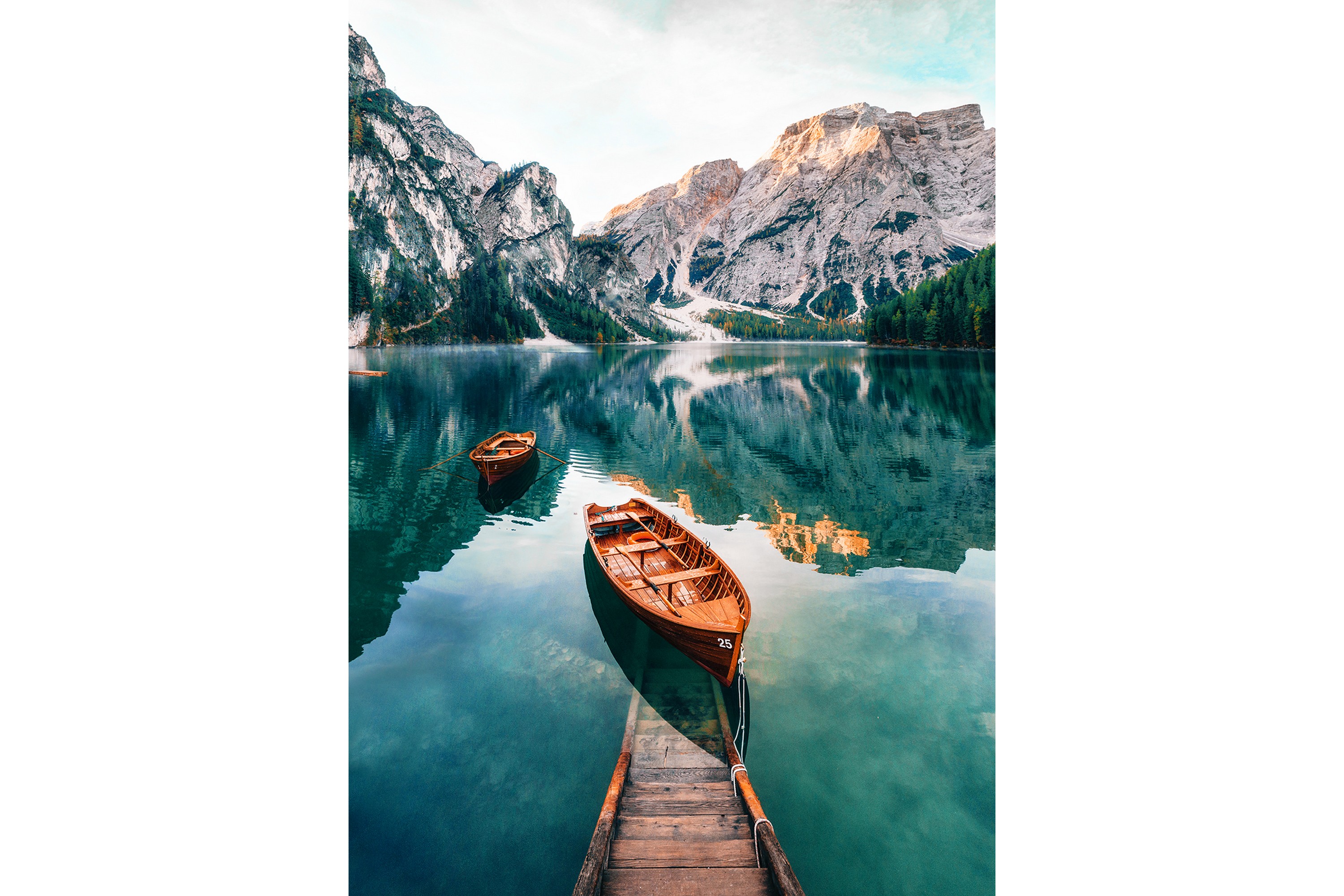 Tavla Tyrol Boat 70X50 Flerfärgad 50x70 cm