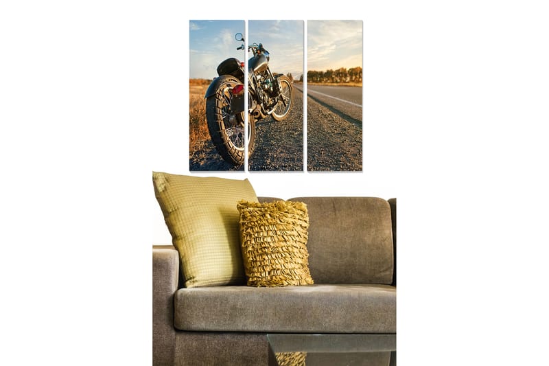 Tavla Vehicle 3-Pack Flerfärgad 20X50 - 20x50 cm - Inredning - Tavlor & posters - Canvastavla