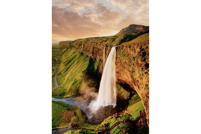 Tavla Waterfall 70X50 Grön|Brun|Beige - 50x70 cm - Inredning - Tavlor & posters - Canvastavla