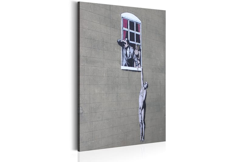 Tavla Well Hung Lover By Banksy 80x120 cm - Inredning - Tavlor & posters - Canvastavla
