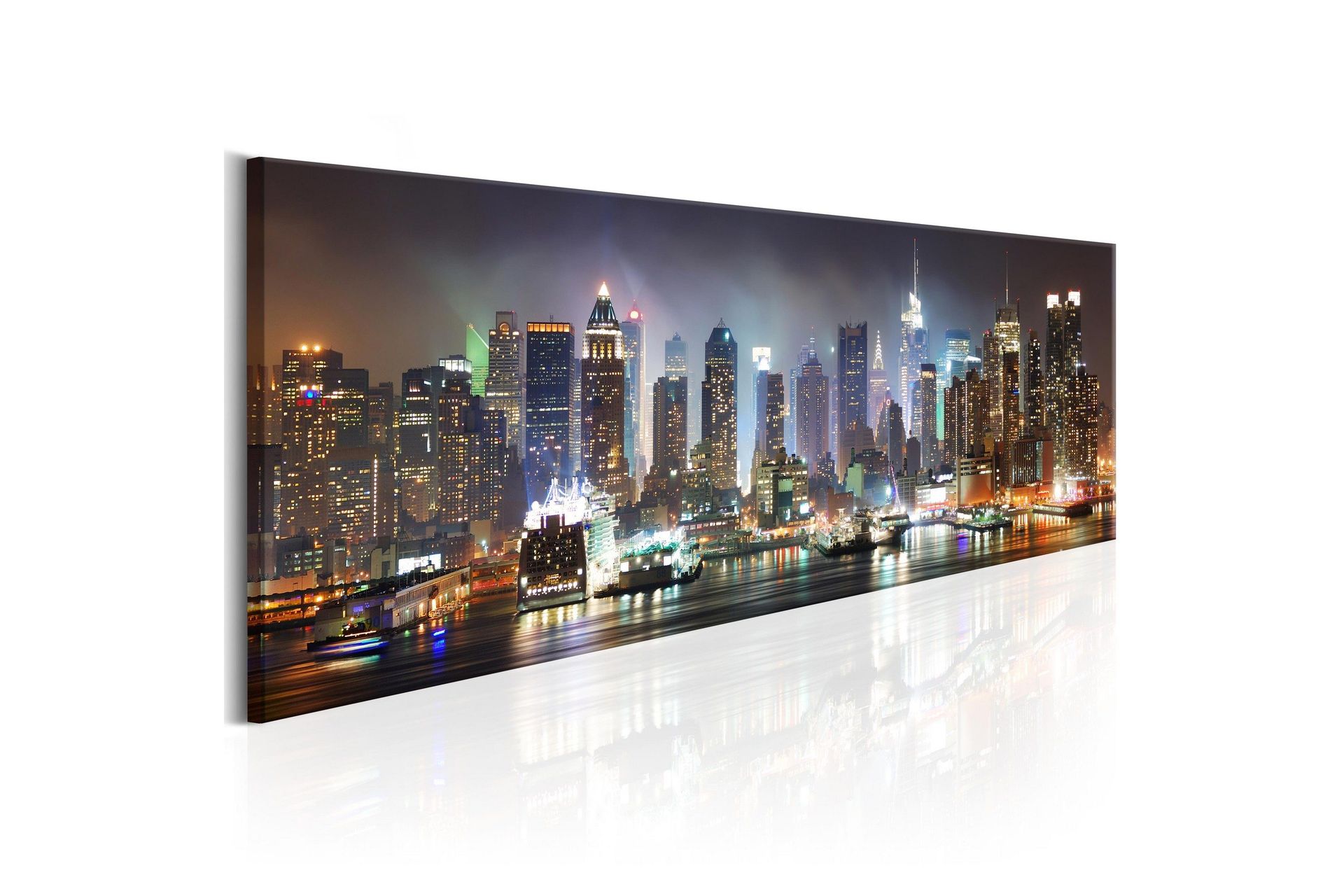 Tavla White Reflections In New York 135x45 cm -