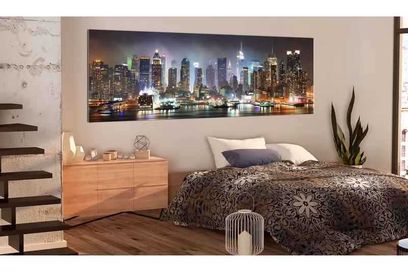 Tavla White Reflections In New York 135x45 cm - Inredning - Tavlor & posters - Canvastavla