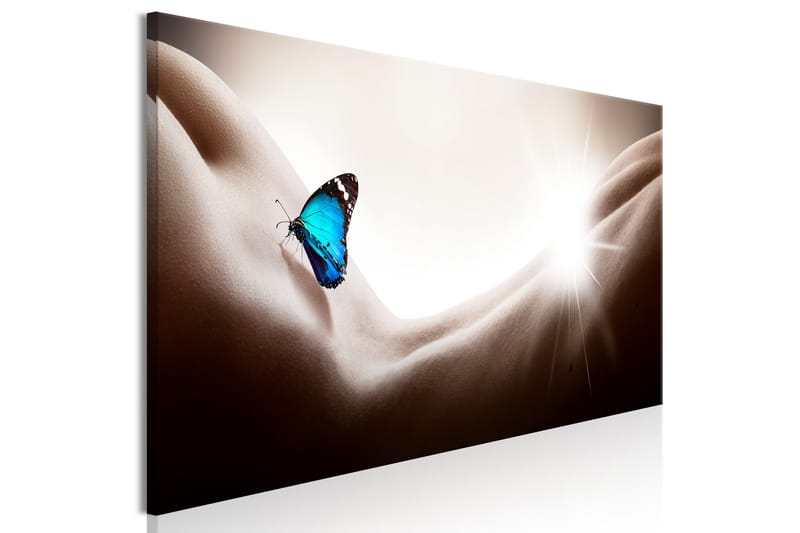 Tavla Woman and Butterfly (1 Part) Narrow 135x45 - Inredning - Tavlor & posters - Canvastavla