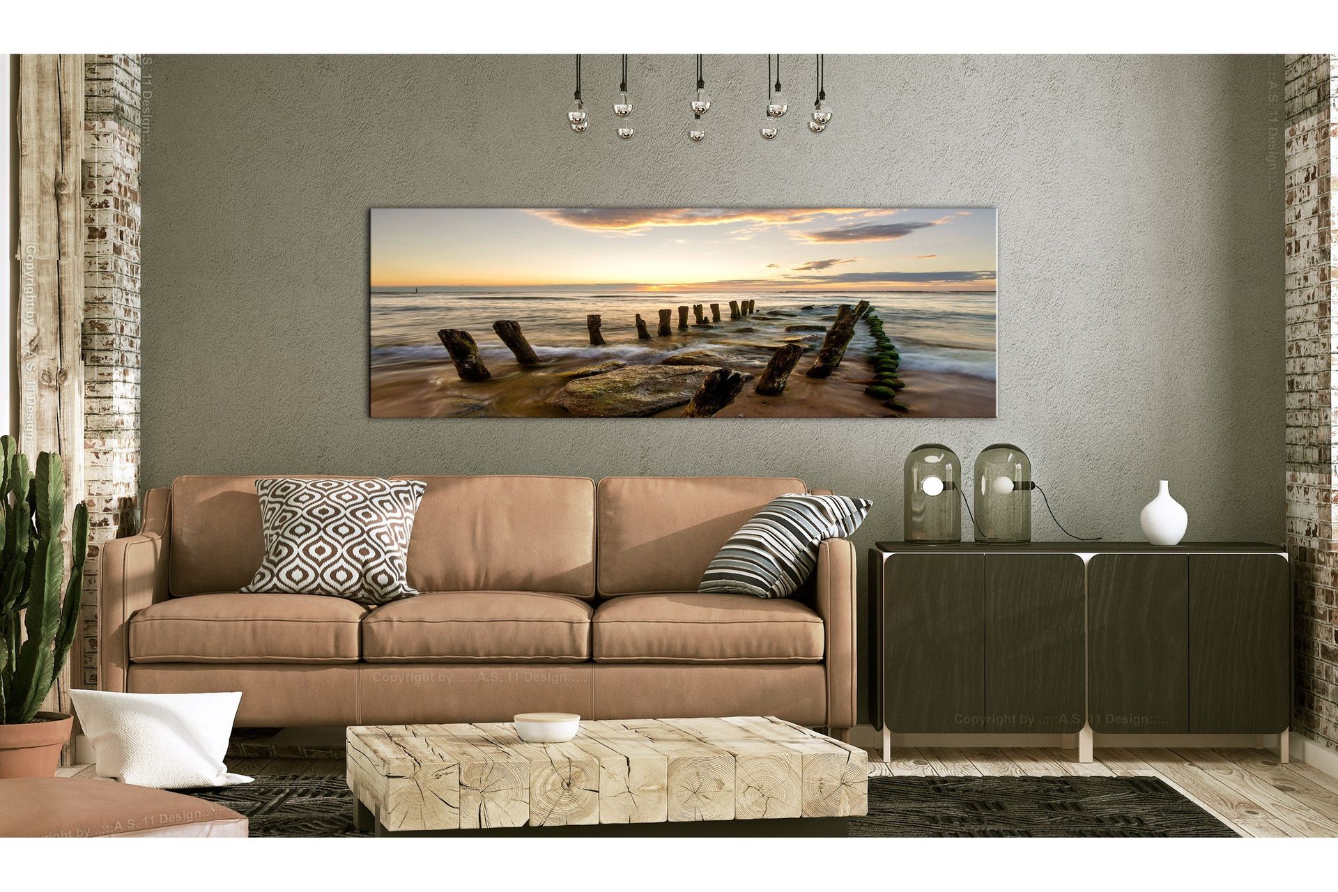 Tavla Wooden Breakwaters 135x45 -