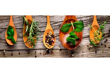 Tavla Wooden Spoons 80X30 Flerfärgad - 30x80 cm - Inredning - Tavlor & posters - Canvastavla