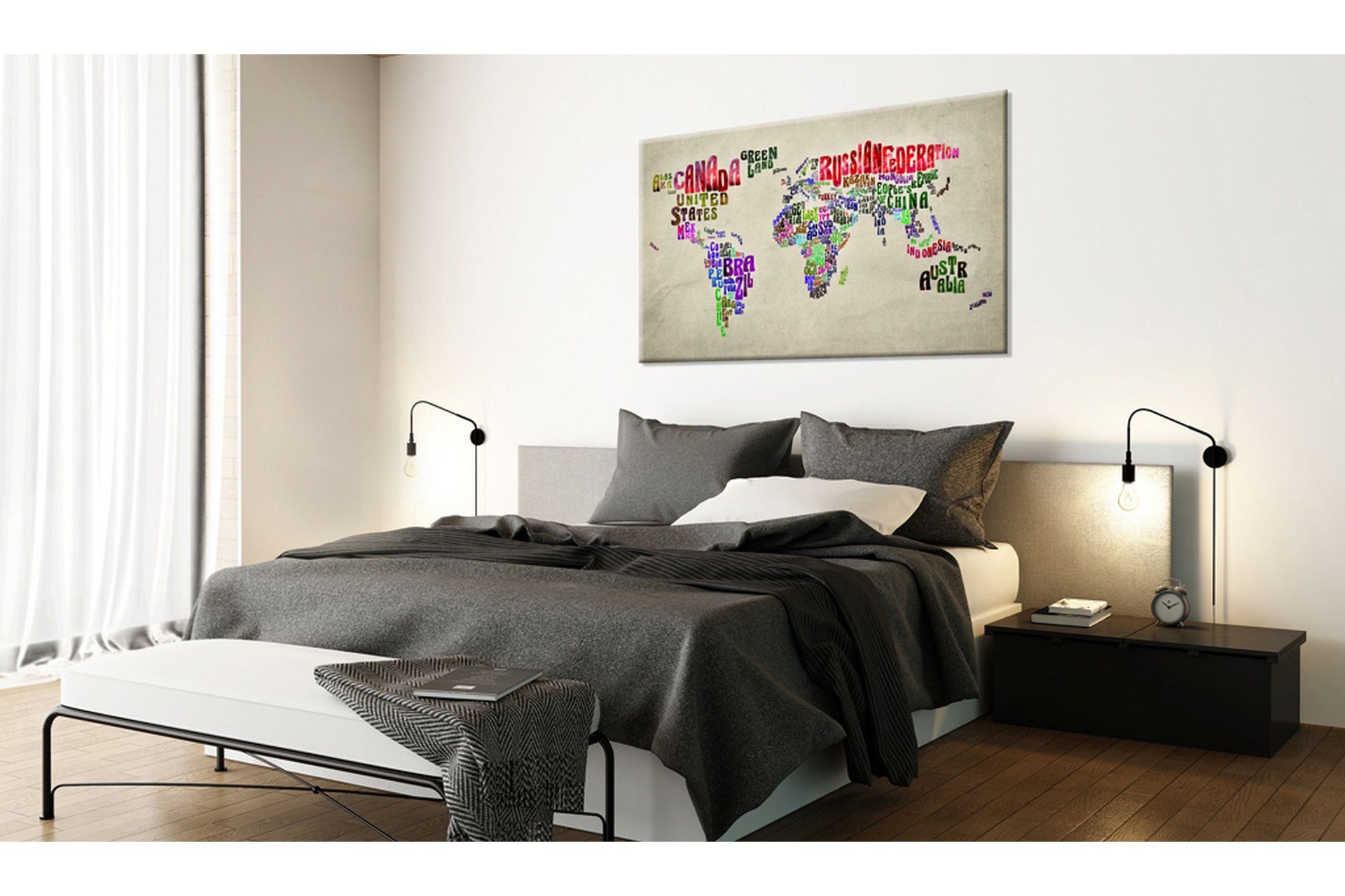 Tavla World Map: Tour (EN) 90x60 -