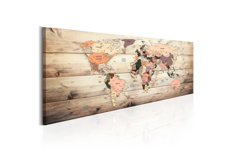 Tavla World Maps: Map of Dreams 120x40 cm