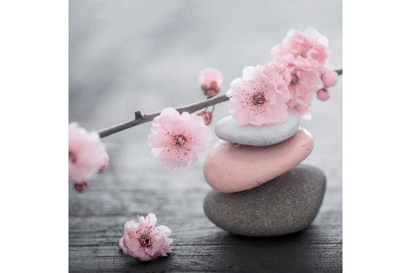 Tavla Pink Stone 30X30 Grå|Rosa - 30x30 cm - Inredning - Tavlor & posters - Canvastavla