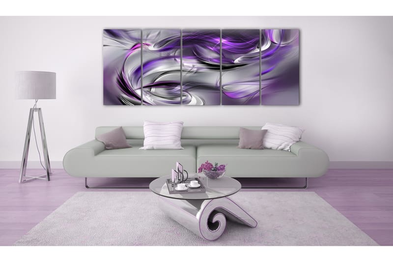 Tavla Purple Gale 200x80 - Artgeist sp. z o. o. - Canvastavla