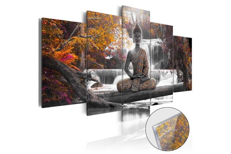 Tavla På Akryl Autumnal Buddha 100x50 - Artgeist sp. z o. o. - Canvastavla
