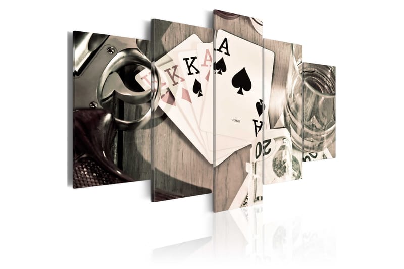 Tavla Poker Night 200x100 - Artgeist sp. z o. o. - Canvastavla