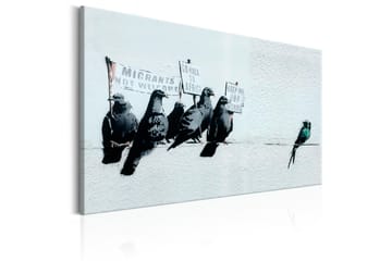 Tavla Protesting Birds by Banksy 90x60 - Inredning - Tavlor & posters - Canvastavla