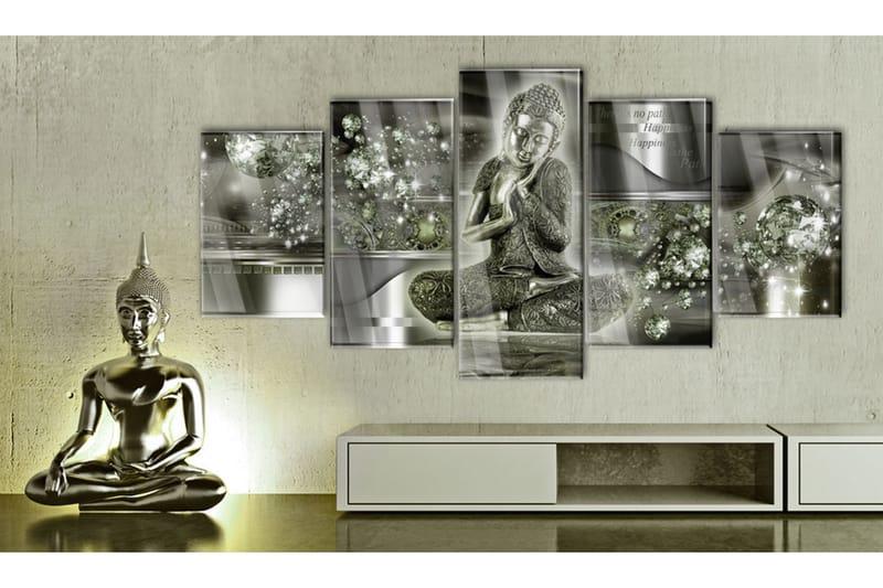 Tavla På Akryl Emerald Buddha 100x50 - Artgeist sp. z o. o. - Canvastavla