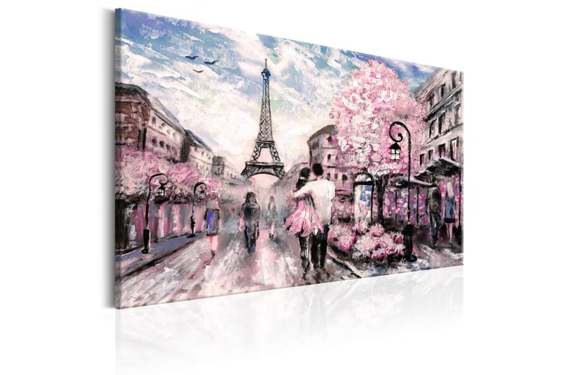 Tavla Pink Paris 120x80 - Artgeist sp. z o. o. - Canvastavla