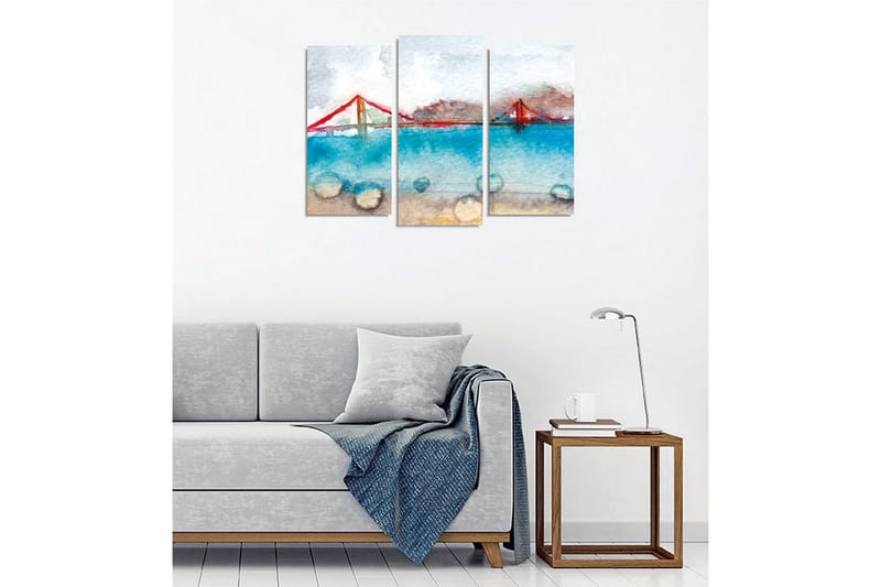 Väggdekor Canvas Målning 3 Delar - Inredning - Tavlor & posters - Canvastavla