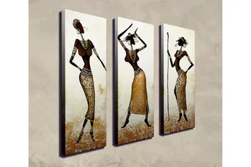 Väggdekor Canvas Målning 3 Delar - Inredning - Tavlor & posters - Canvastavla