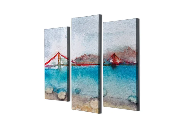 Väggdekor Canvas Målning 3 Delar