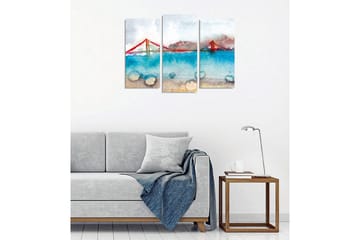 Väggdekor Canvas Målning 3 Delar - Inredning - Tavlor & posters - Canvastavla