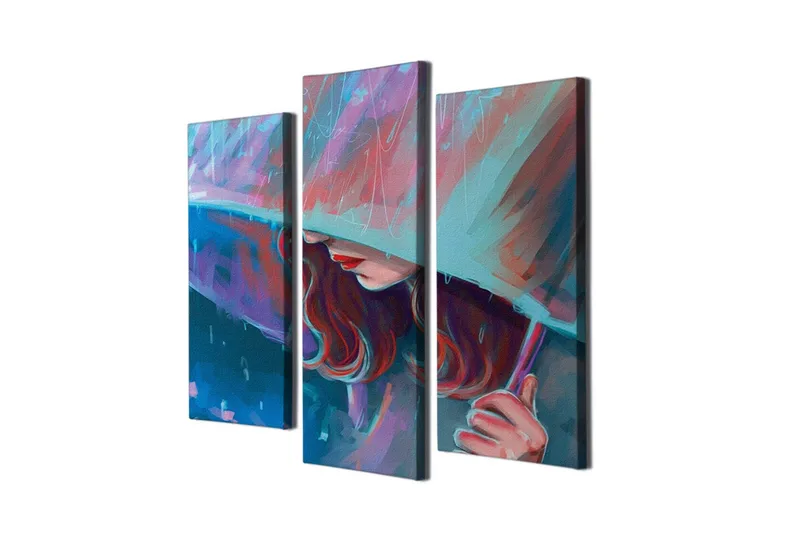 Väggdekor Canvas Målning 3 Delar