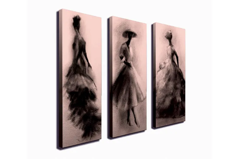 Väggdekor Canvas Målning 3 Delar